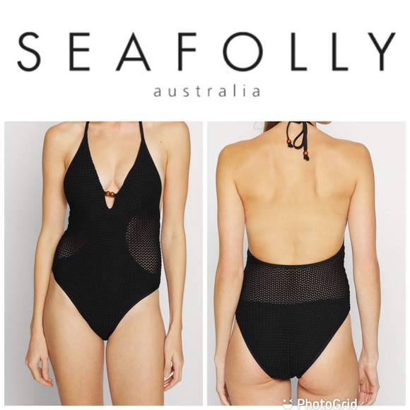 NEW Seafolly Dream Catcher Halter One Piece Swimsuit - Picture 1 of 7